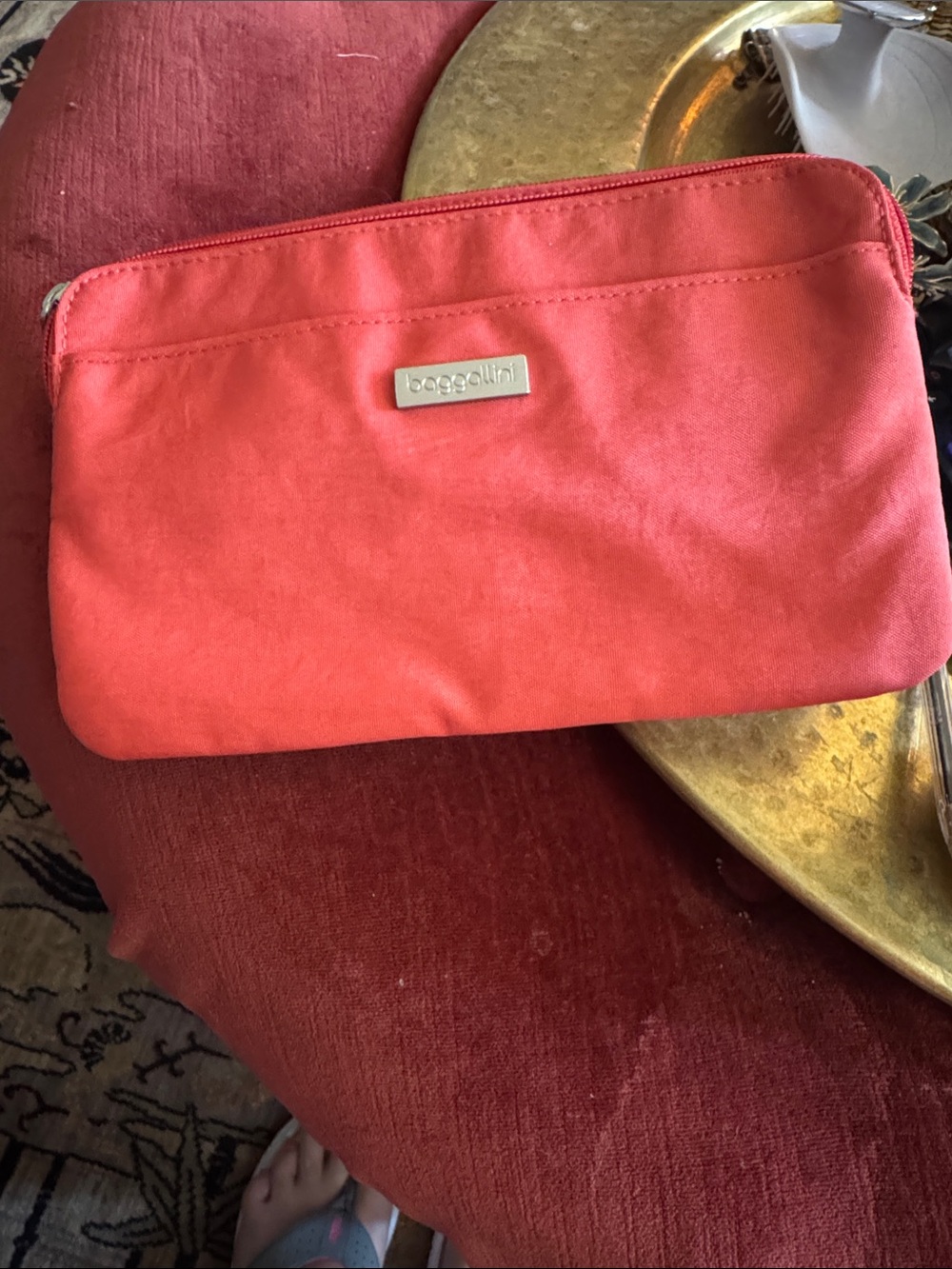 Baggallini Coral Zip Clutch Wristlet